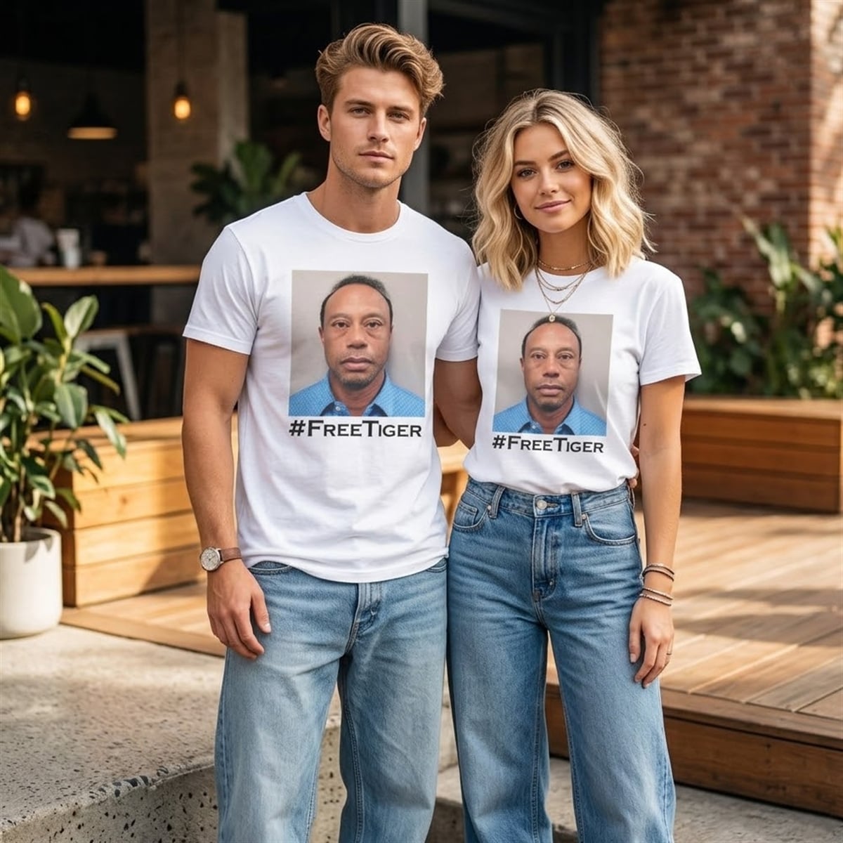 8 Tiger Woods Free Tiger Mug Shot Shirt 8 Tiger Woods Free Tiger Mug Shot Shirt