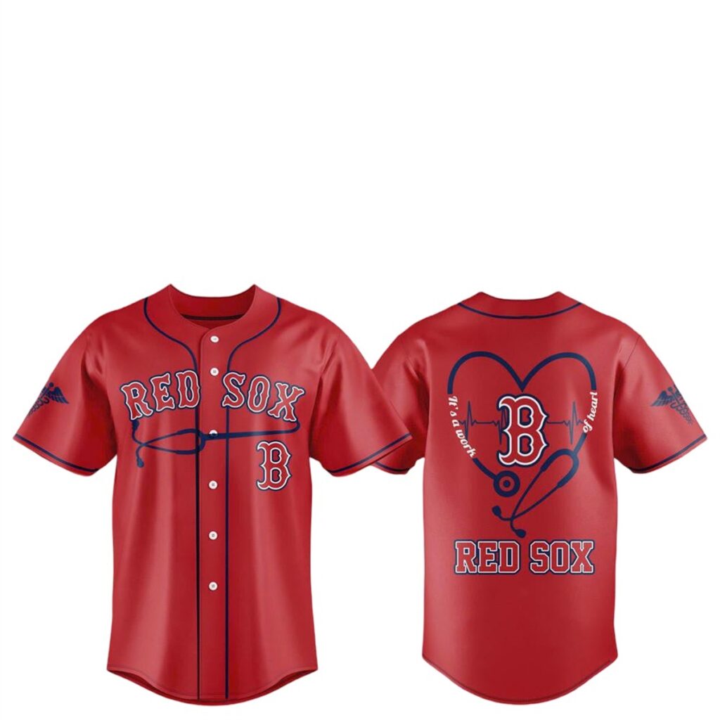 Boston Red Sox Healthcare Night 2026 Work Of Heart Jersey 1 Boston Red Sox Healthcare Night 2026 Work Of Heart Jersey 1