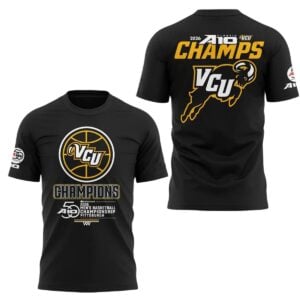 7 VCU Rams 2026 Mens Basketball Championshop Pittburgh A10 Shirt