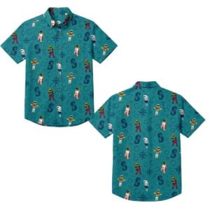 2026 Seattle Mariners Salmon Run Day Aloha Shirt Giveaway 1
