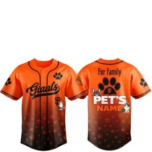 2026 San Francisco Giants Fur Family Pet Game Night Jersey 1