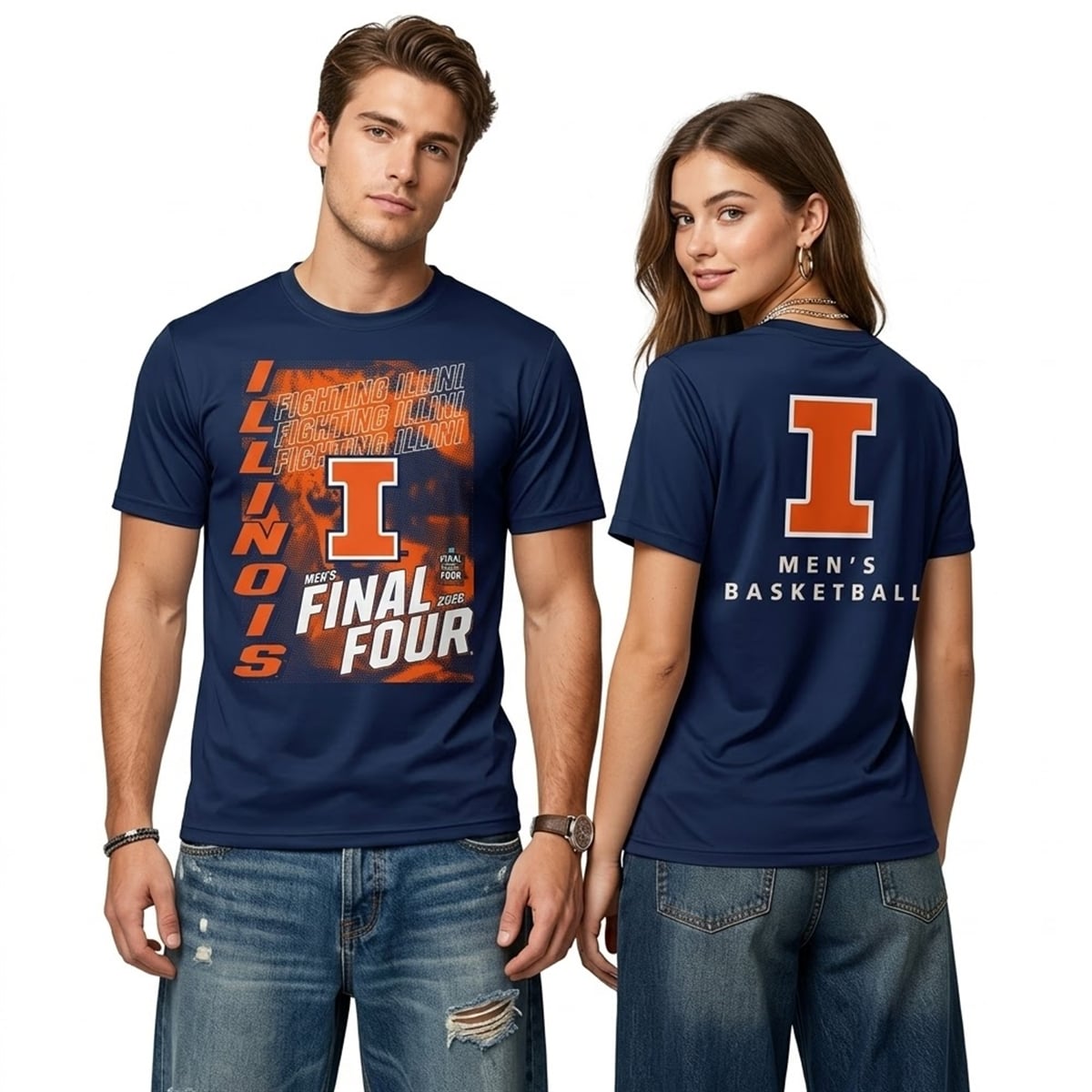 Illinois Fighting Illini 2026 Men's Basketball Final Four Shirt Illinois Fighting Illini 2026 Men's Basketball Final Four Shirt