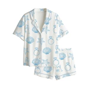 Last Toast On The Coast Bachelorette Party Pajama Set 1