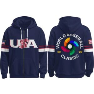 1 Team USA World Baseball Classic 2026 Zip Hoodie