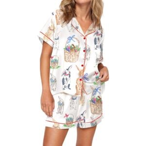 Easter Bunnies Pajama Set For Women 1