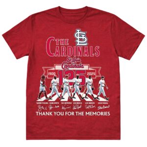 St Louis Cardinals Thank You For The Memories 1900 2025 Shirt 1