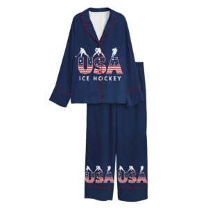 USA Ice Hockey Gold Medal Champions Pajama Set 1