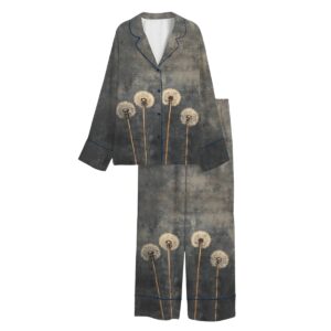 Vintage Dandelion Wildflower Pajama Set 1