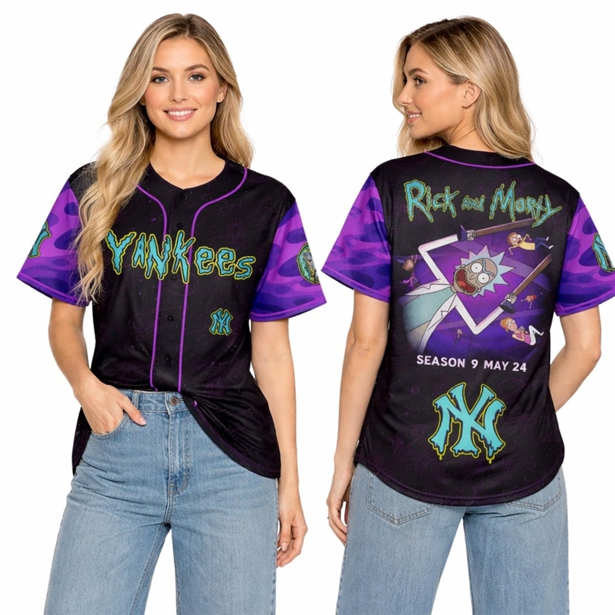 2026 New York Yankees Rick And Morty Jersey 2 2026 New York Yankees Rick And Morty Jersey 2
