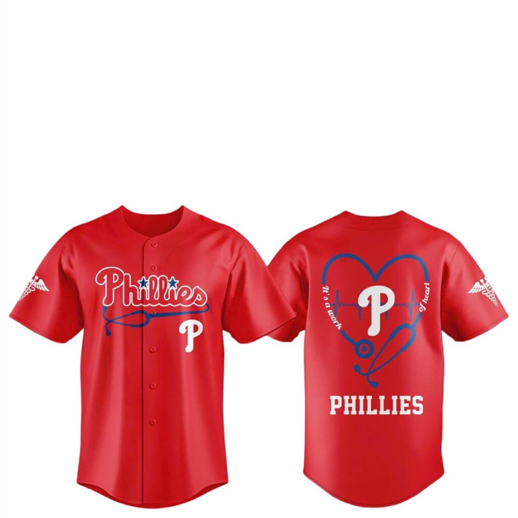 Philadelphia Phillies Healthcare Night 2026 Work Of Heart Jersey 1