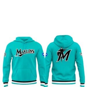 2026 Miami Marlins Uniform Teal Game Day Hoodie 1