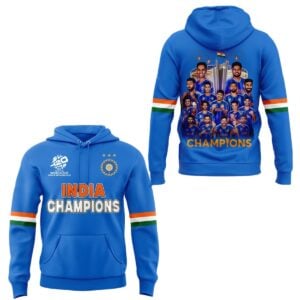 5 Indian Cricket 2026 ICC Mens T20 World Cup Champions Hoodie