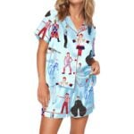 Rock Star Print Pajama Set