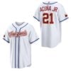 Ronald Acuna Jr White Venezuela 2026 World Baseball Classic Jersey 0