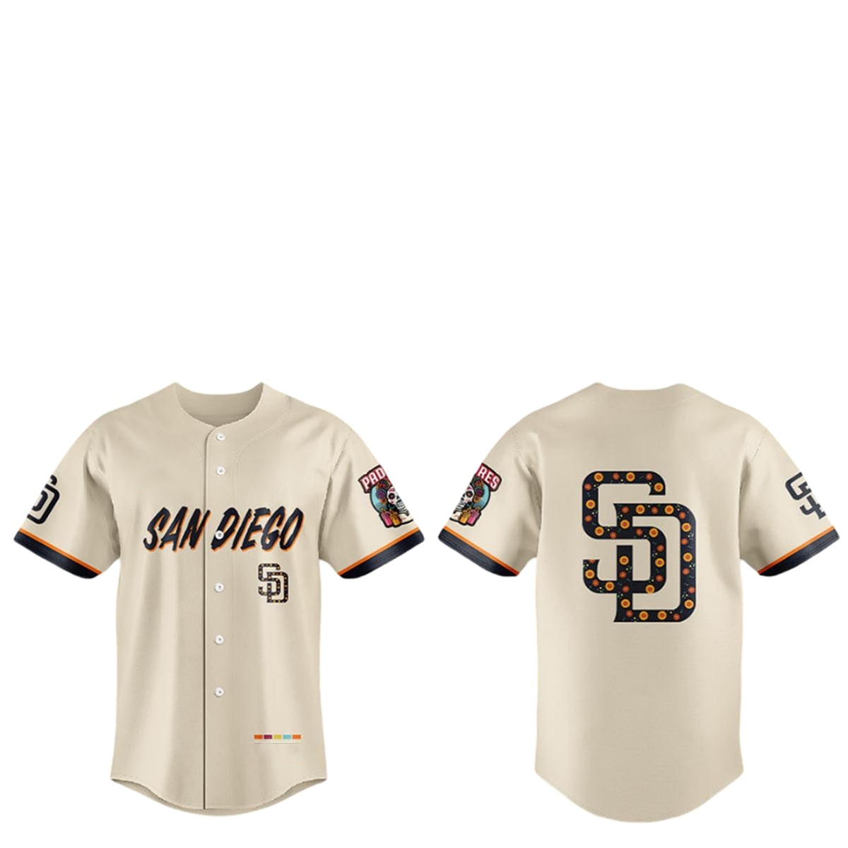 San Diego Padres Dia de los Muertos 2026 Jersey 1 San Diego Padres Dia de los Muertos 2026 Jersey 1