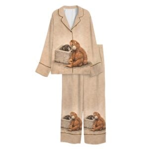 Monkey Punch Holding Plush Toy Pajama Set 1