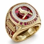 St Louis Cardinals 144th Anniversary 1882 2026 Let's Go Red Birds Ring