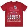 St Louis Cardinals Thank You For The Memories 1900 2025 Shirt 1