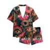 Surreal Flower Eyeball Botanical Evil Eye Pajama Set 2