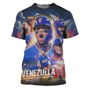 2026 Team Venezuela World Baseball Classic Champions First Time Shirt 1