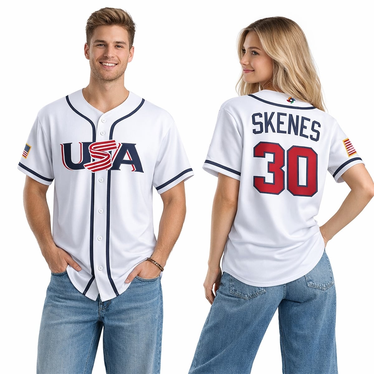 USA Baseball Paul Skenes 2026 World Baseball Classic Jersey 5 USA Baseball Paul Skenes 2026 World Baseball Classic Jersey 5