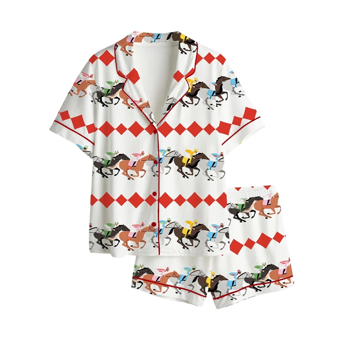 Western Cowboy Derby Horse Race Day Pajama Set 1 Western Cowboy Derby Horse Race Day Pajama Set 1