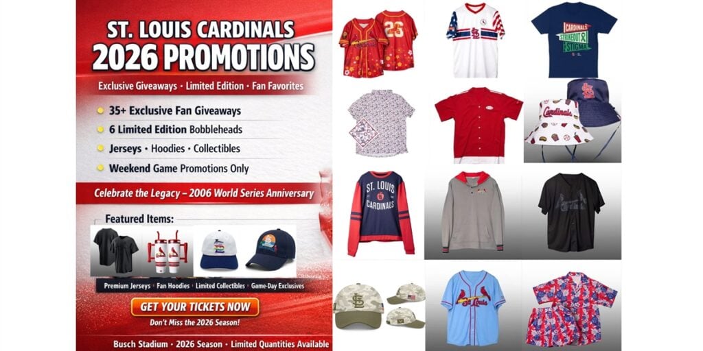 Where to Buy the 2026 St Louis Cardinals Giveaway Items