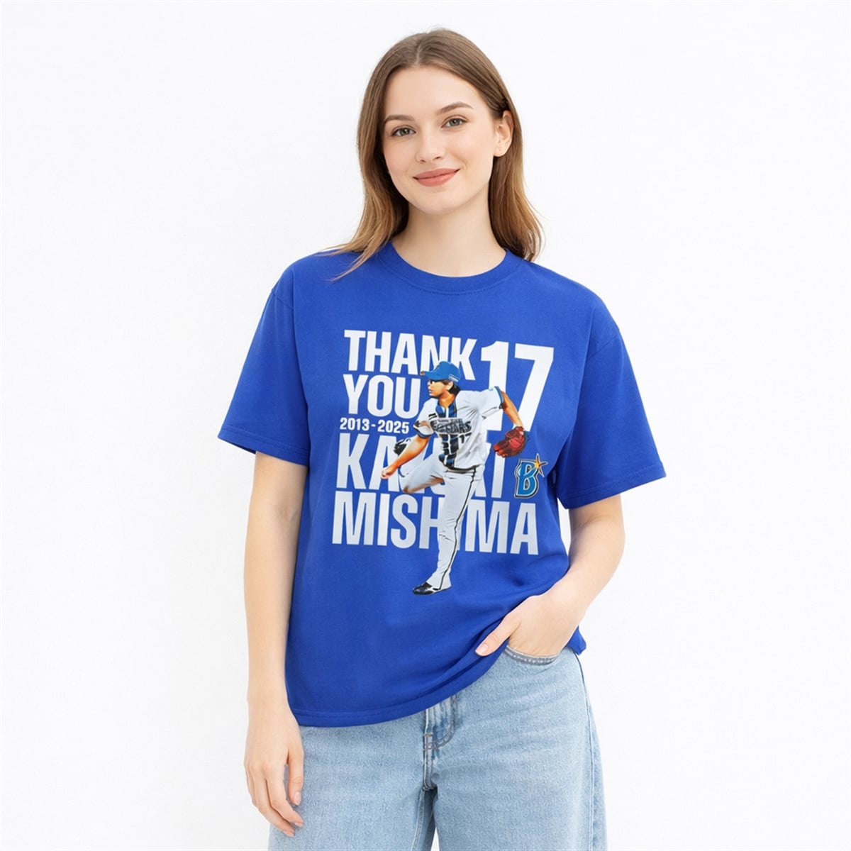 Yokohama DeNA BayStars Thank You 17 2013 2025 Kazuki Mishima Shirt 2 Yokohama DeNA BayStars Thank You 17 2013 2025 Kazuki Mishima Shirt 2