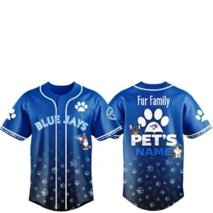 2026 Toronto Blue Jays Fur Family Pet Game Night Jersey 1