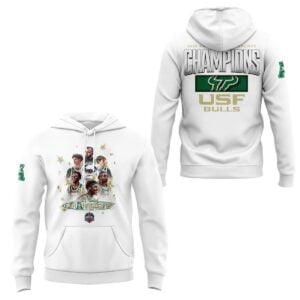 7 USF Bulls 2026 American Conference Mens Basketball Tournament Champions Hoodie