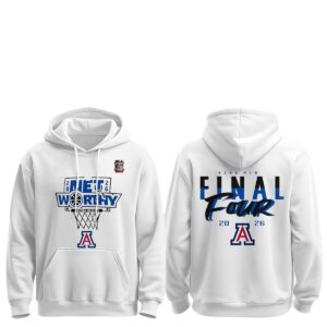 1 2026 Arizona Wildcats West Region Champions Final Four Hoodie