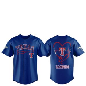 Texas Rangers Healthcare Night 2026 Work Of Heart Jersey 1