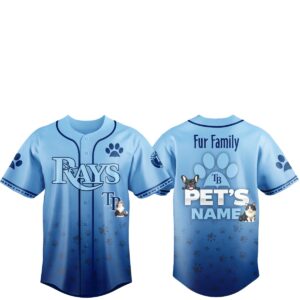 2026 Tampa Bay Rays Fur Family Pet Game Night Jersey 1