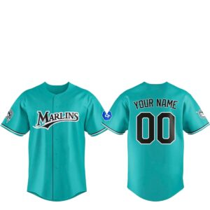 2026 Miami Marlins Teal Night With Proud Jersey 0