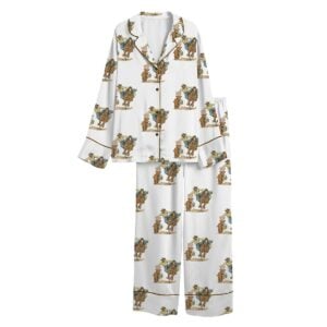 Easter Western Cowboy With Bunny Basket Pajama Set 1