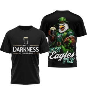 2026 Philadelphia Eagles Hello Darkness Fly Eagles Fly Shirt 1