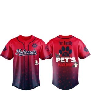2026 Washington Nationals Fur Family Pet Game Night Jersey 1