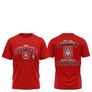 1 Arizona Wildcats 2026 Big 12 Mens Basketball Tournament Champions Shirt
