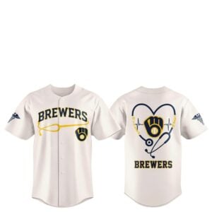 Milwaukee Brewers Healthcare Night 2026 Work Of Heart Jersey 1