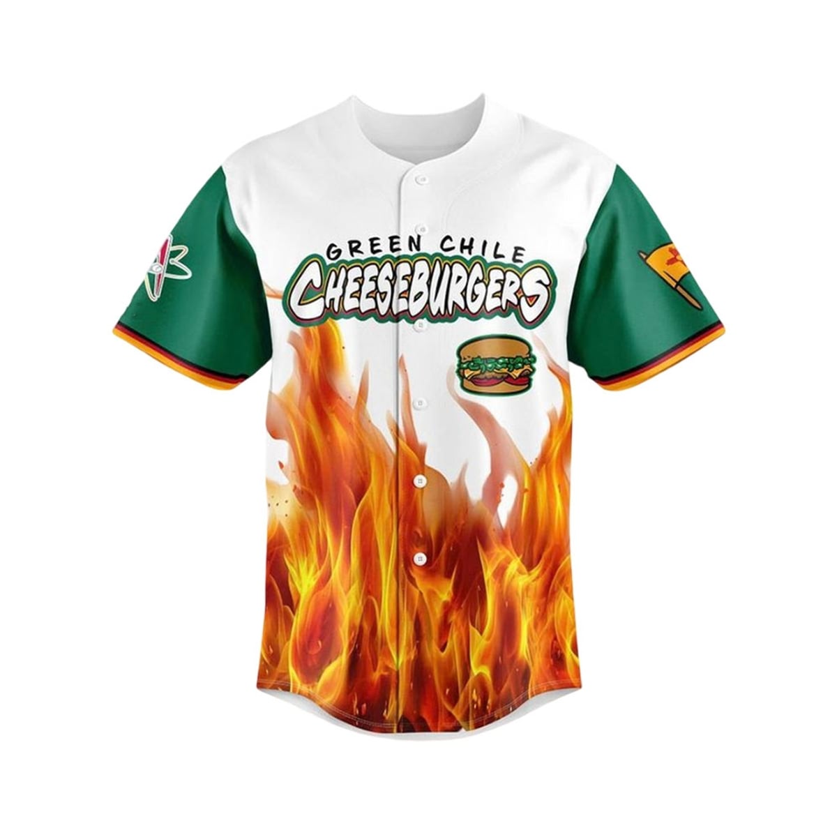 2026 Albuquerque Isotopes Green Chile Cheeseburgers Jersey 2 2026 Albuquerque Isotopes Green Chile Cheeseburgers Jersey 1
