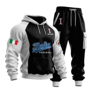 2026 Italia Baseball World Baseball Classic Hoodie Joggers 1