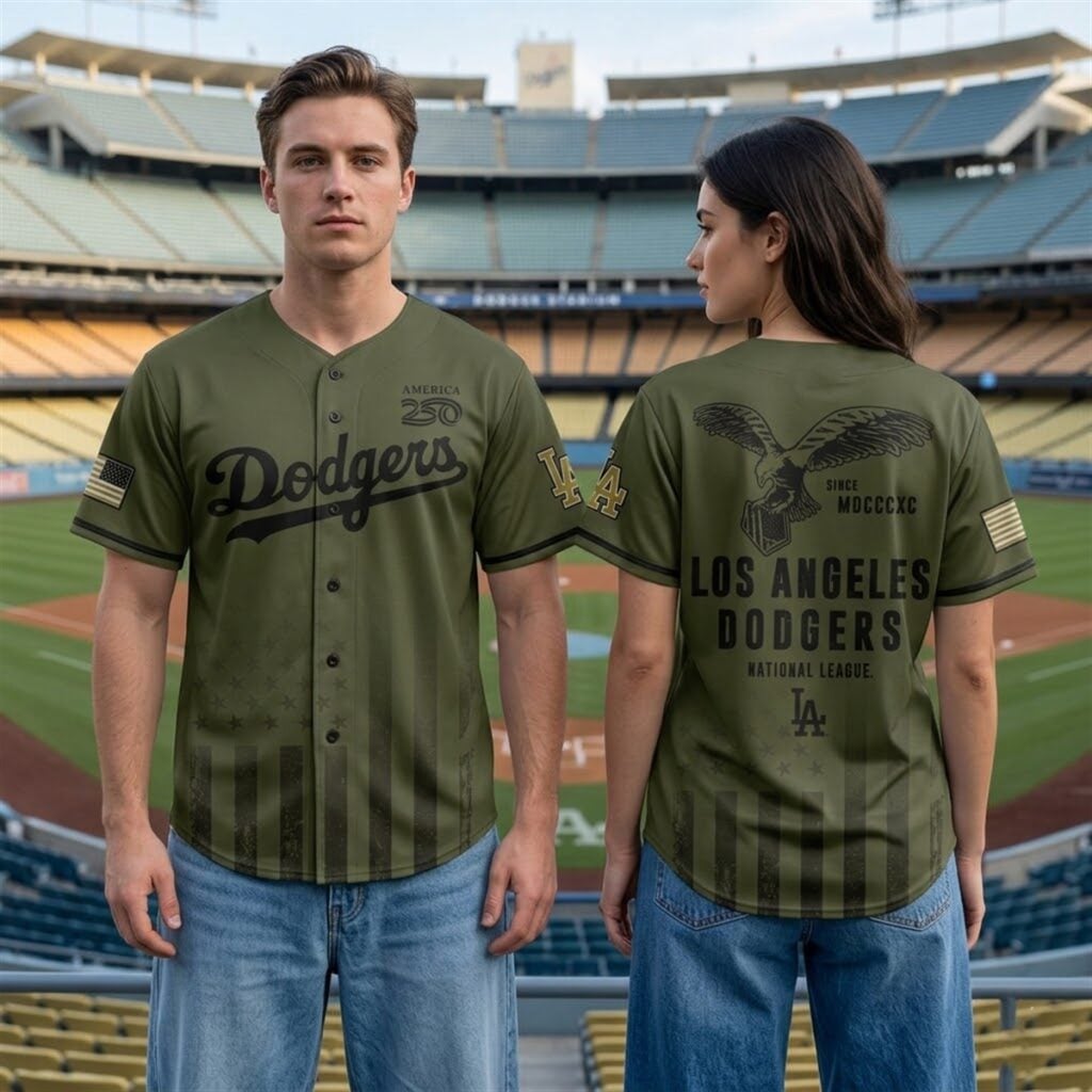 0 2026 LA Dodgers Armed Forces Day Jersey