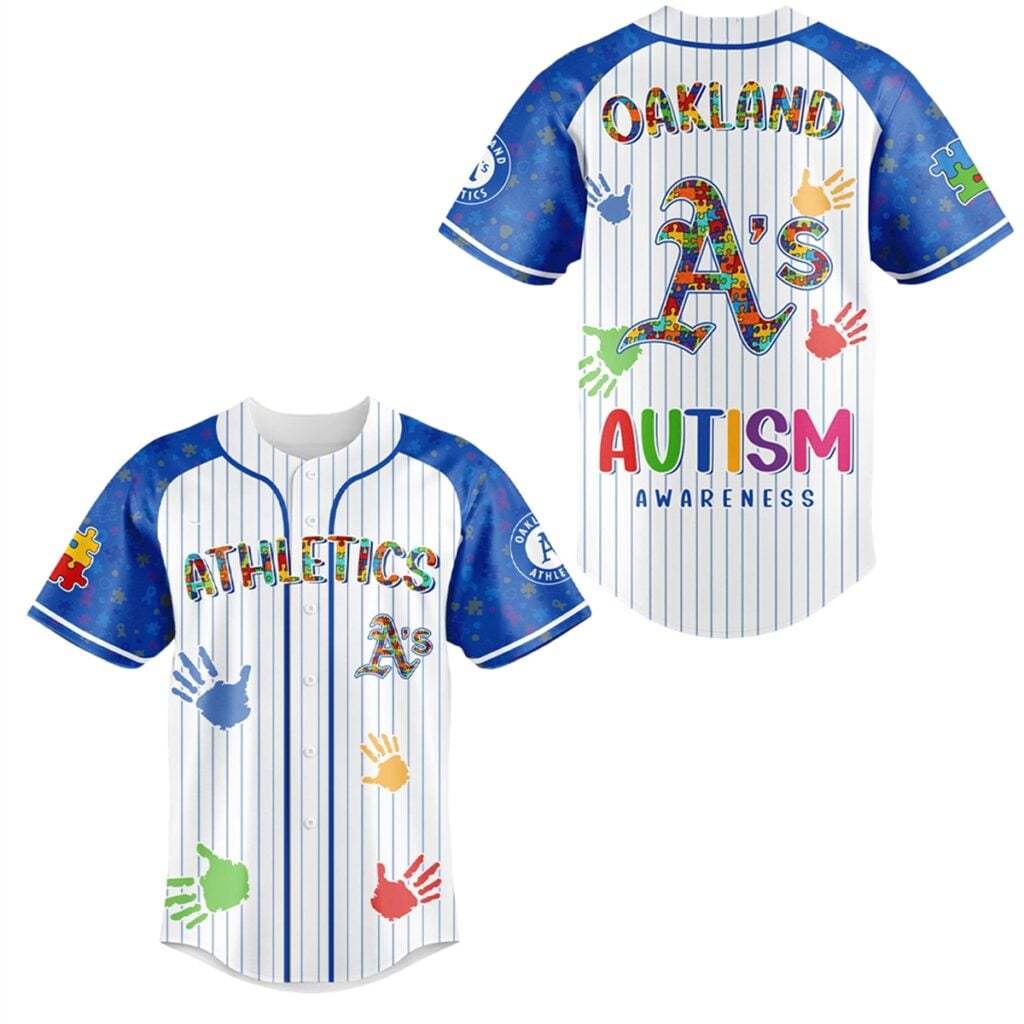 2026 Oakland Athletics Autism Awareness Day Jersey 3 1 2026 Oakland Athletics Autism Awareness Day Jersey