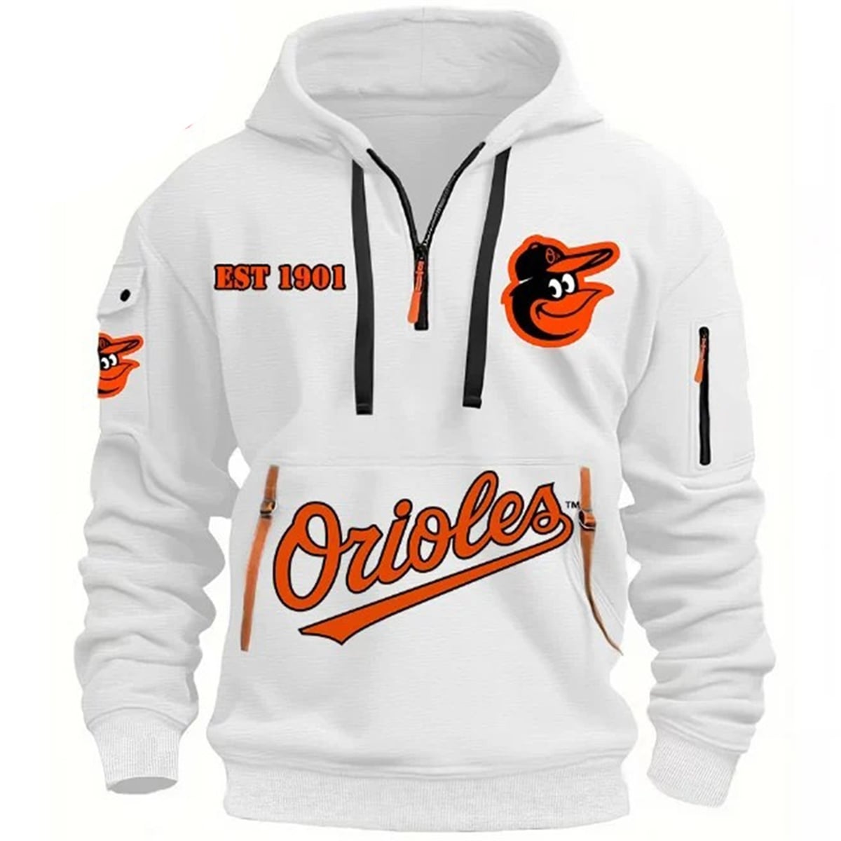 2026 Baltimore Orioles EST 1901 Quarter Zip Hoodie 0