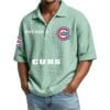 2026 Chicago Cubs EST 1876 Waffle Polo Shirt 5