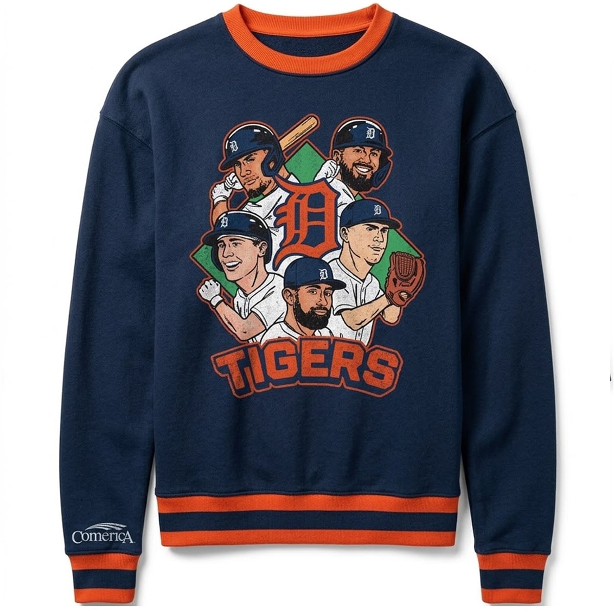 2026 Detroit Tigers Caricature Crewneck Giveaway 1 2026 Detroit Tigers Caricature Crewneck Giveaway 1