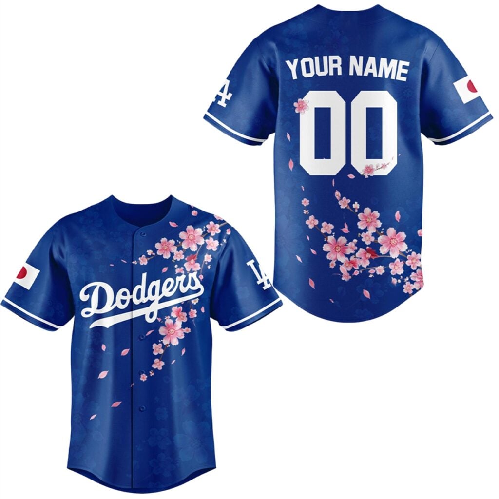 2026 LA Dodgers Japanese Heritage Night Sakura Bloom Jersey 4 2026 LA Dodgers Japanese Japanese Heritage Night Sakura Bloom Jersey 1