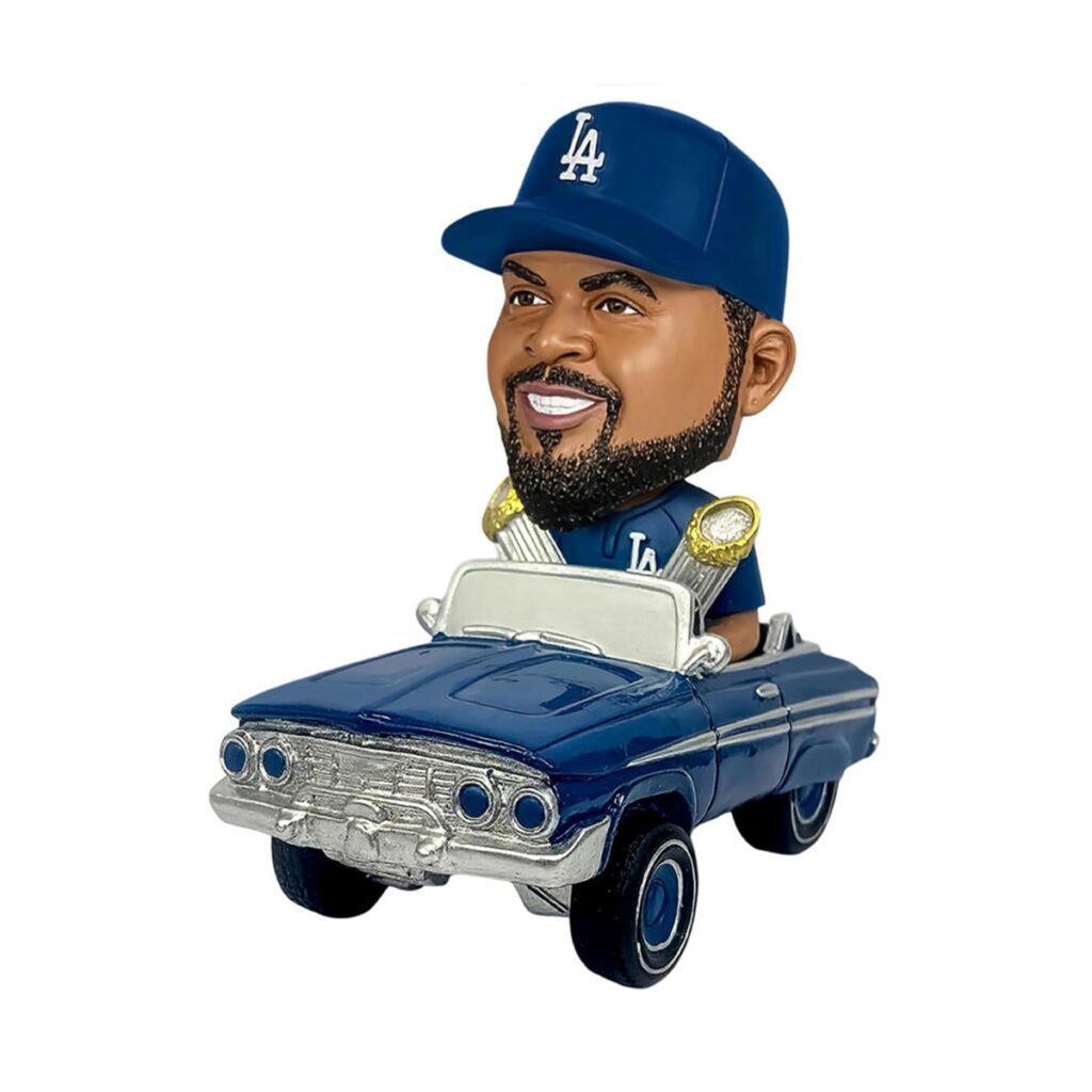 2026 Los Angeles Dodgers Ice Cube Lowrider Bobblehead Giveaway 1