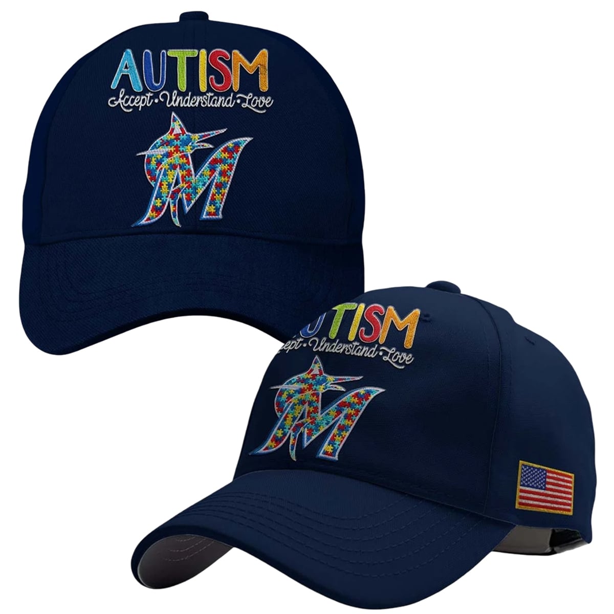 2026 Miami Marlins Autism Awareness Month Hat 1 2026 Miami Marlins Autism Awareness Month Hat 1