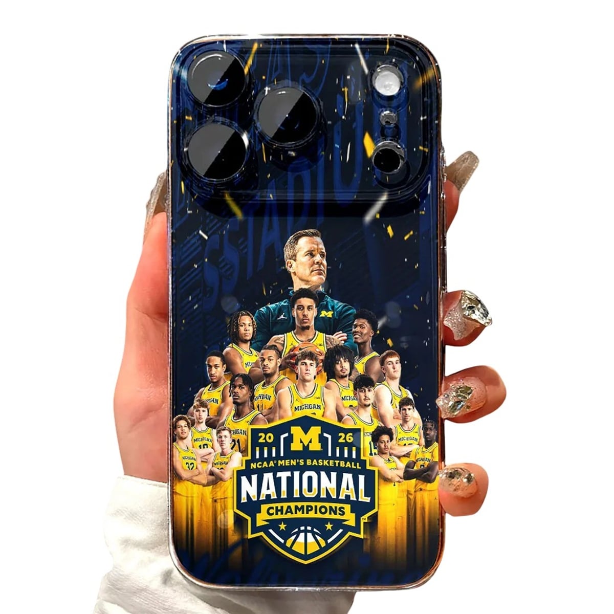 2026 Michigan Basketball National Champions Phone Case 1 2026 Michigan Basketball National Champions Phone Case 1